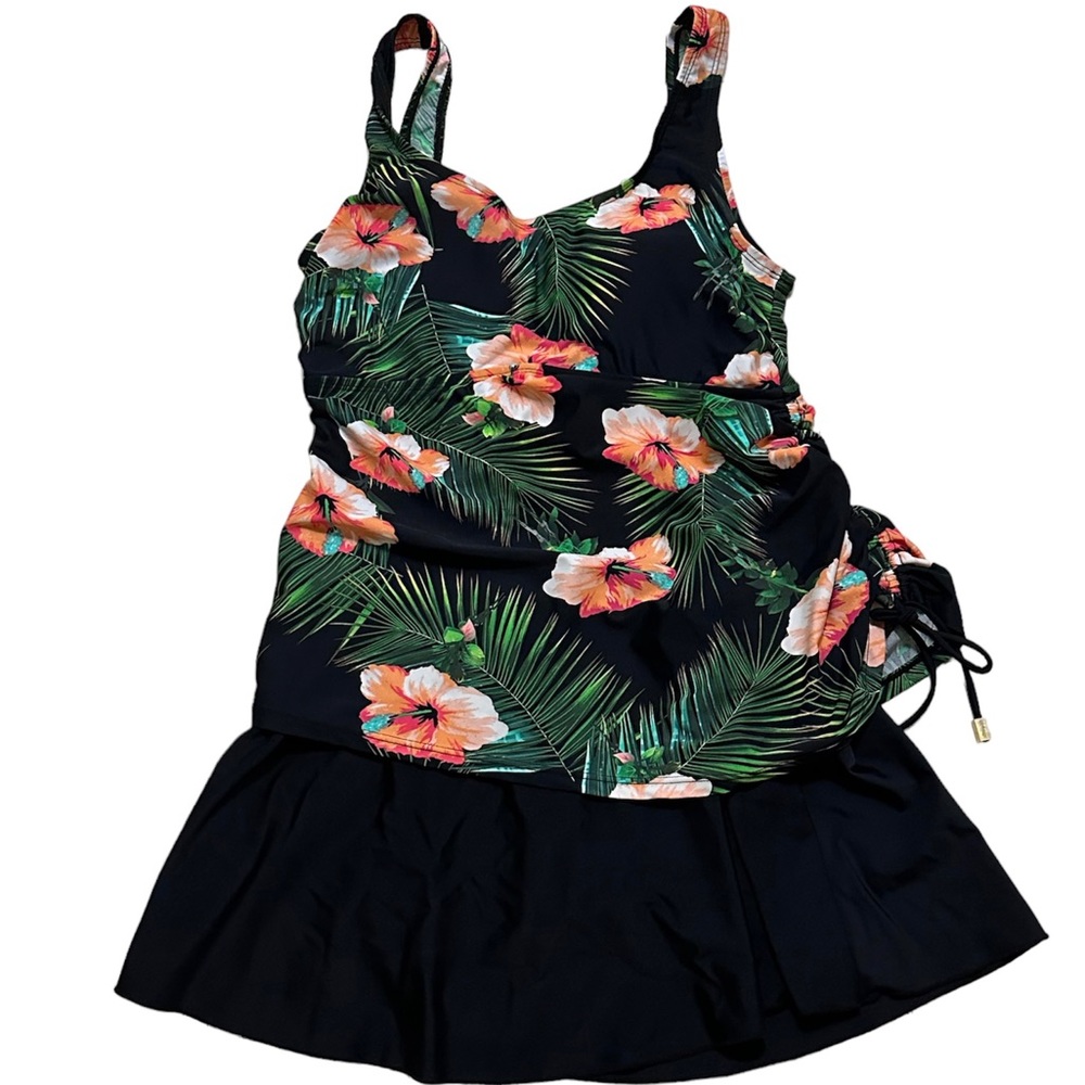 Shore Shapes Tropical One-piece Swim Dress